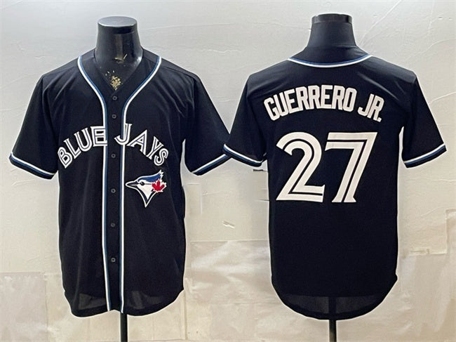Toronto Blue Jays #27 Vladimir Guerrero Jr. 2026 Fashion Replica Black Out Stitched Baseball Jersey - Main View