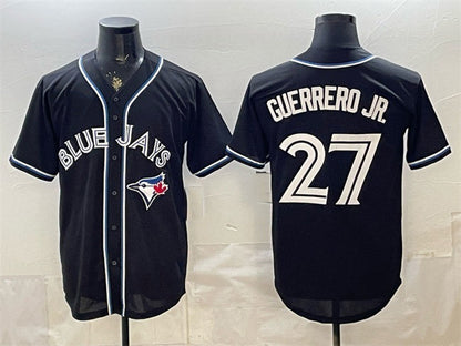 Toronto Blue Jays #27 Vladimir Guerrero Jr. 2026 Fashion Replica Black Out Stitched Baseball Jersey - Main View