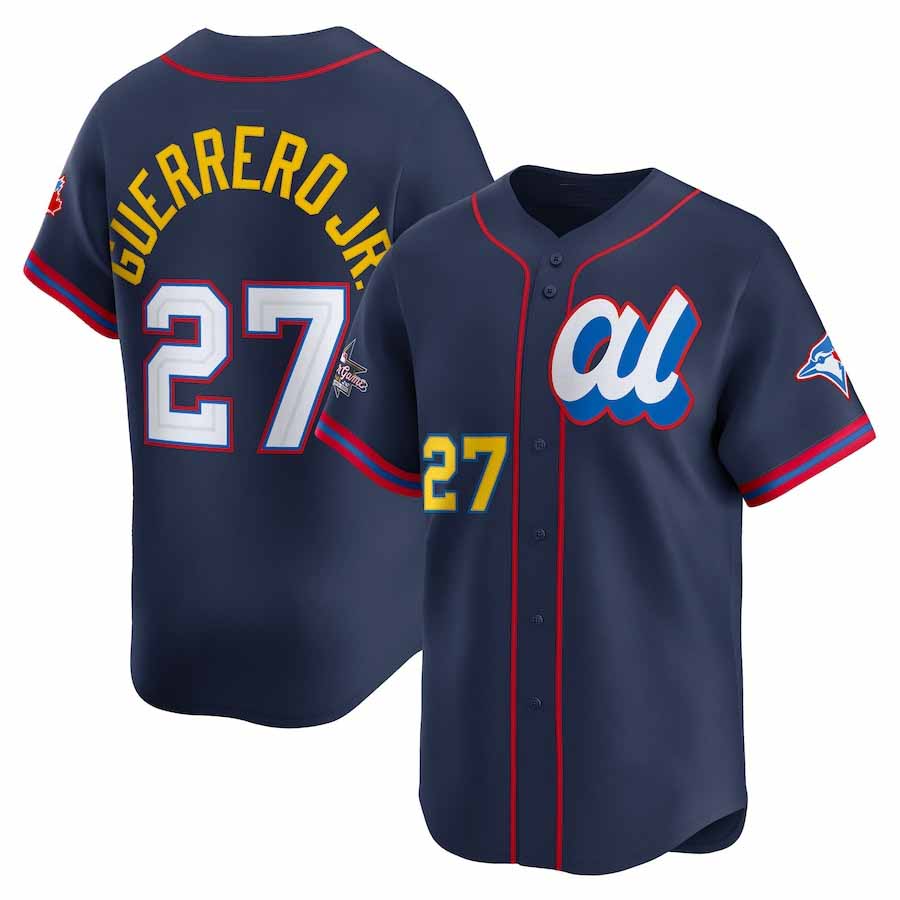 Toronto Blue Jays #27 Vladimir Guerrero Jr. American League 2025 All-Star Edition Limited Player Jersey - Navy Baseball Jersey - Main View