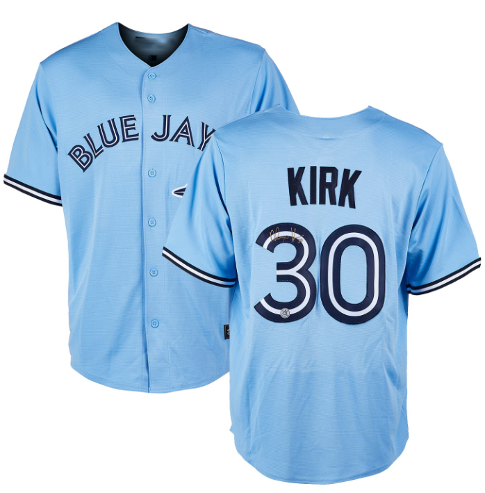 Toronto Blue Jays #30 Alejandro Kirk Light Blue Cool Base Stitched Baseball Jersey - Main View