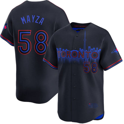 Toronto Blue Jays #58 Tim Mayza City Connect Limited Jersey Baseball Jersey - Main View