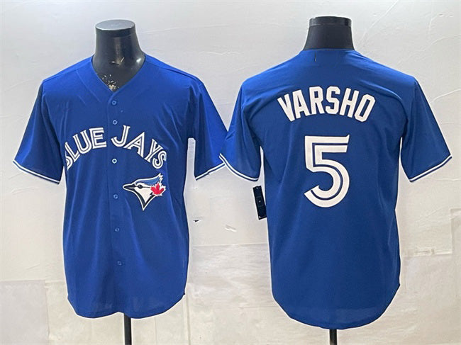 Toronto Blue Jays #5 Daulton Varsho Royal 2025 Cool Base Stitched Baseball Jersey - Main View