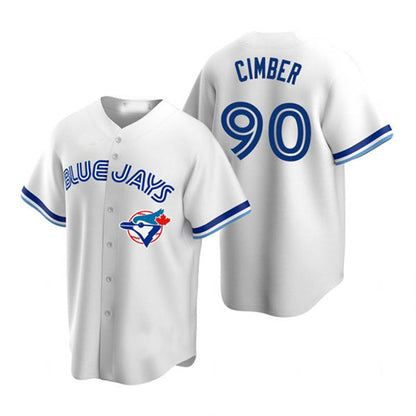 Toronto Blue Jays #90 Adam Cimber White Cooperstown Collection Jersey Baseball Jerseys - Main View