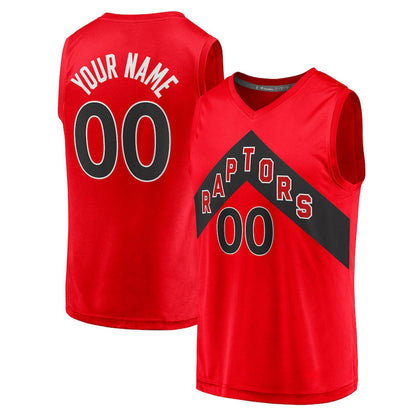 Custom T.Raptors Fanatics Branded 2020 Fast Break Replica Jersey Icon Edition Red Stitched Basketball Jersey - Main View