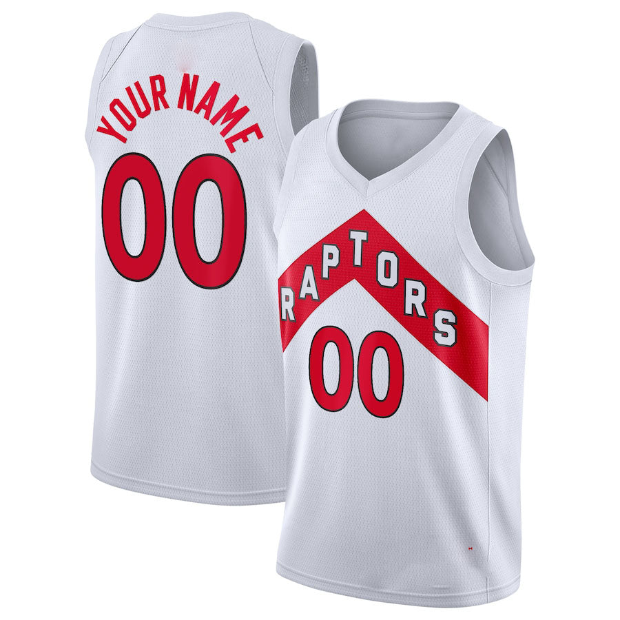 Custom T.Raptors Swingman Jersey Association Edition White Stitched Basketball Jersey - Main View
