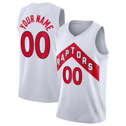 Custom T.Raptors Swingman Jersey Association Edition White Stitched Basketball Jersey - Main View