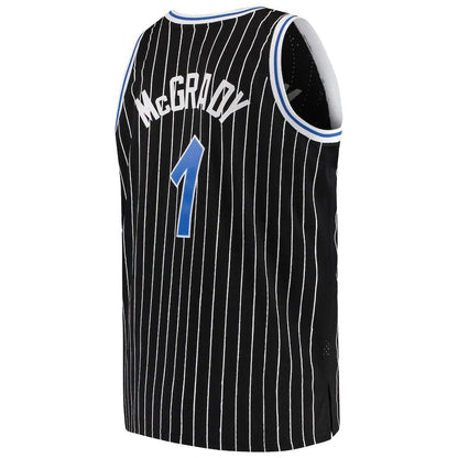 O.Magic #1 Tracy McGrady Mitchell & Ness Big & Tall Hardwood Classics Swingman Jersey Black Stitched American Basketball Jersey - Main View