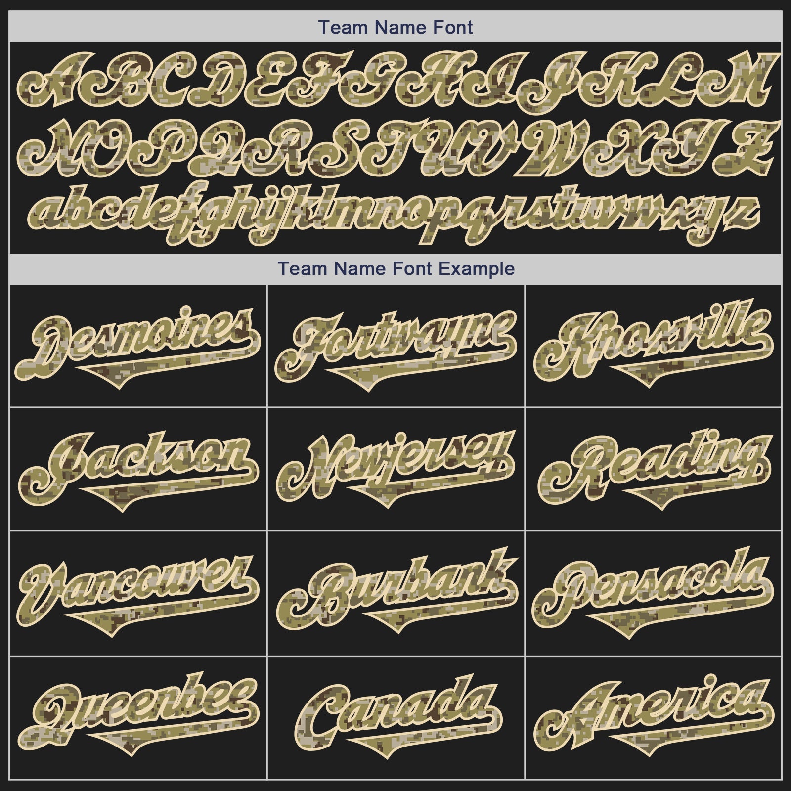 Custom Black Camo-Olive Authentic Two Tone Baseball Jersey view 4