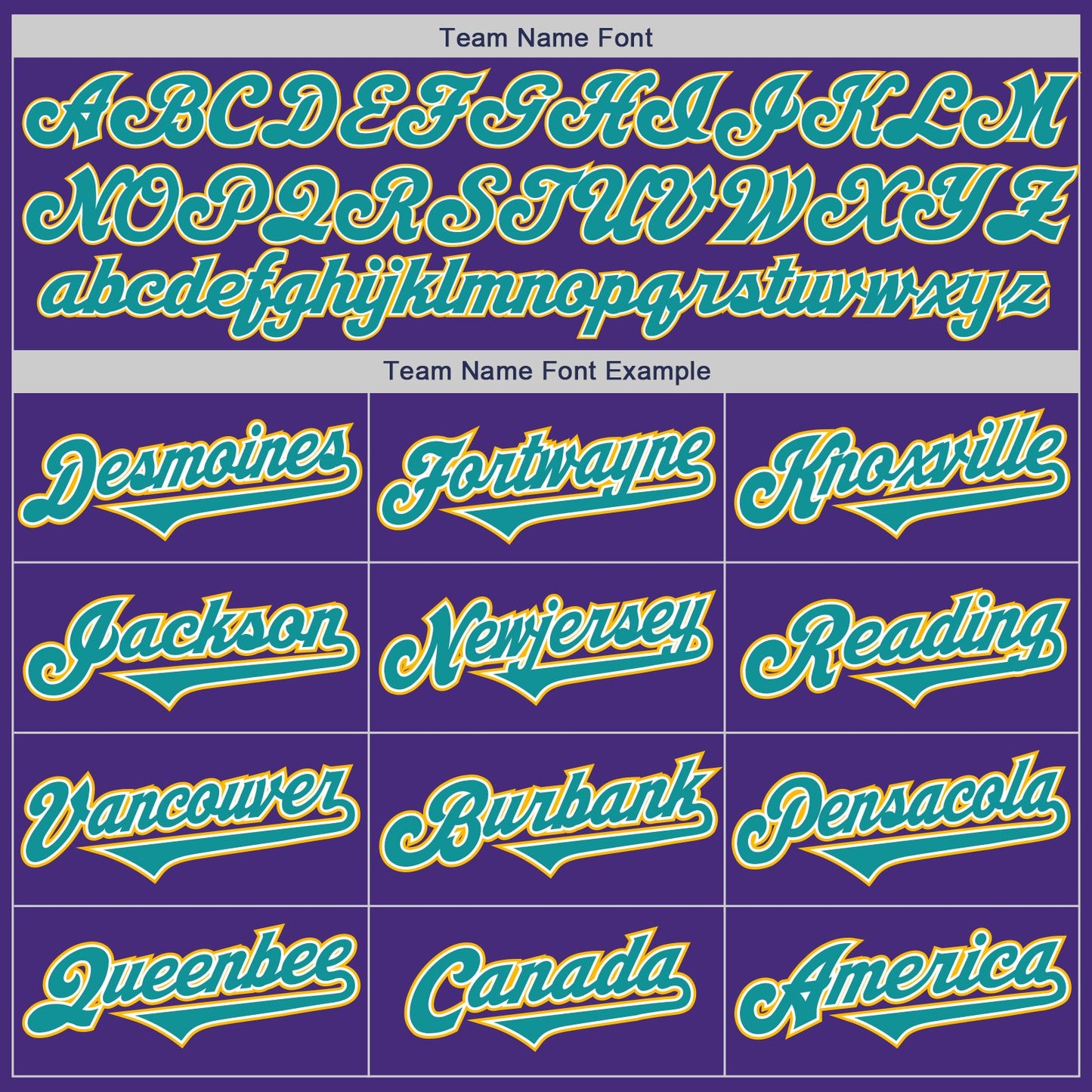 Custom Purple Teal-Gold Authentic Two Tone Baseball Jersey view 4