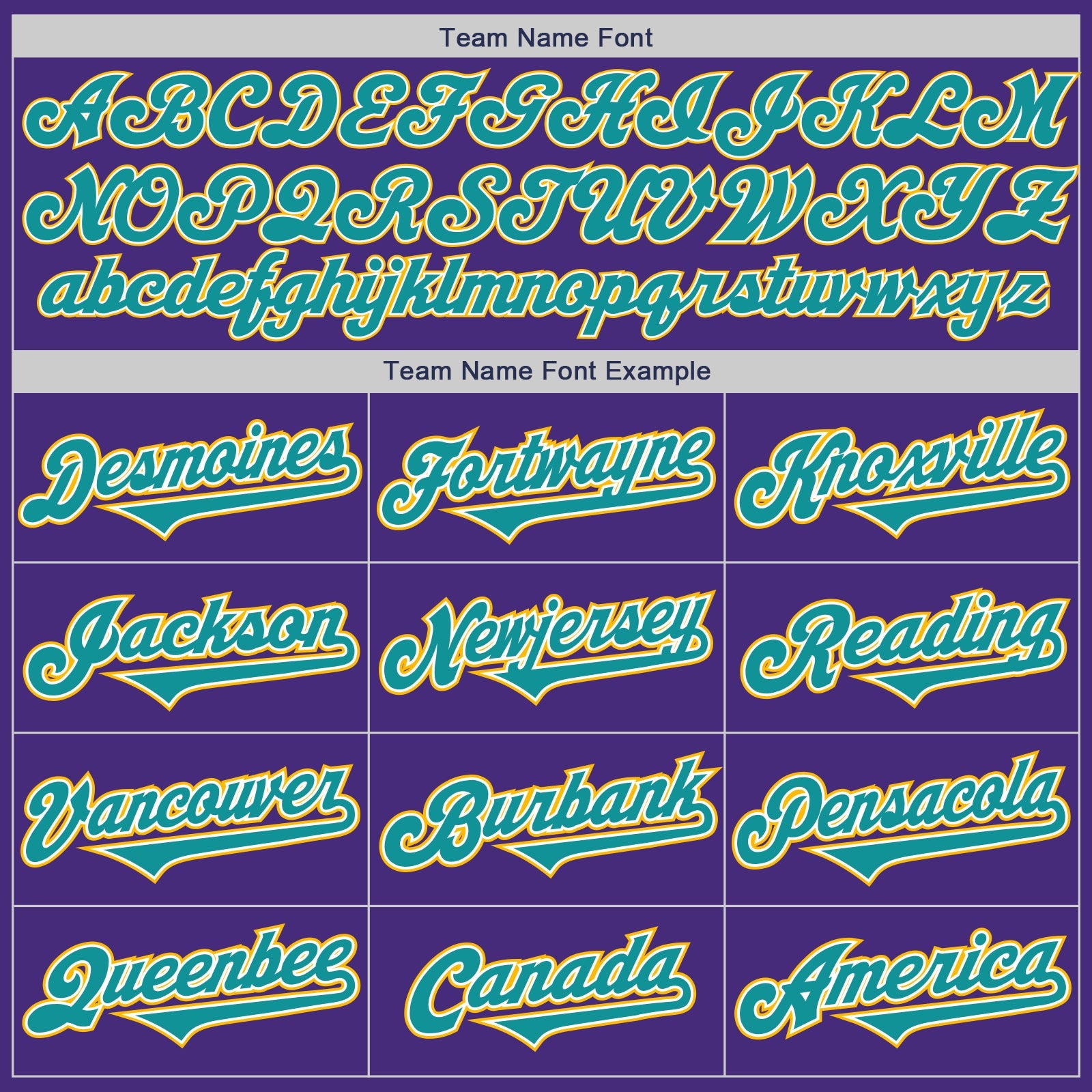 Custom Purple Teal-Gold Authentic Two Tone Baseball Jersey view 4