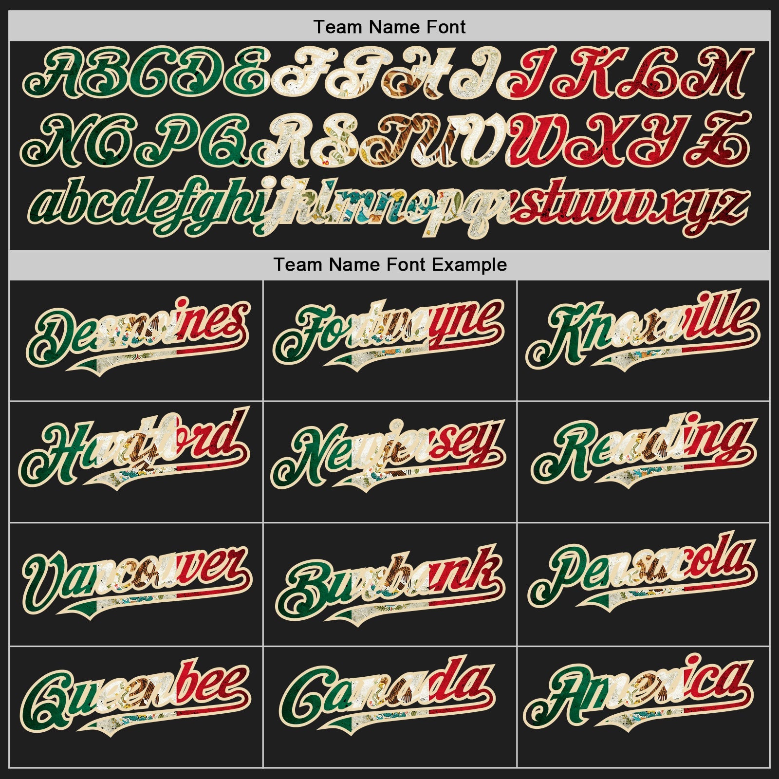Custom Black Vintage Mexican Flag Kelly Green Red-City Cream Authentic Two Tone Baseball Jersey view 5