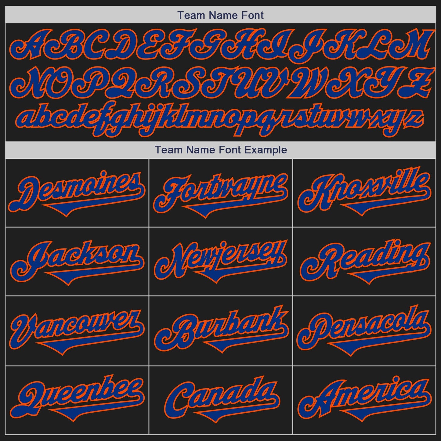 Custom Black Royal-Orange Authentic Two Tone Baseball Jersey view 4