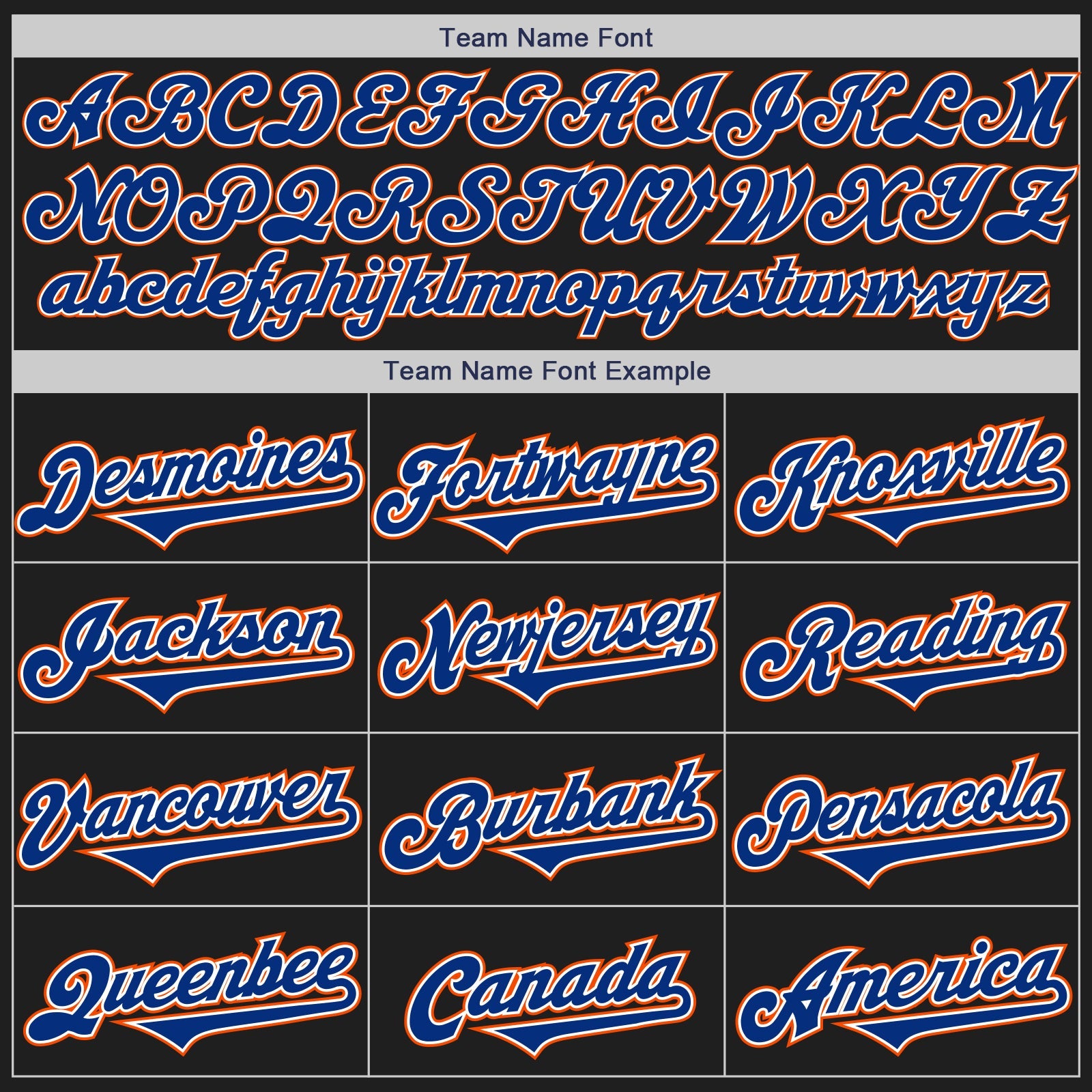 Custom Black Royal-Orange Authentic Two Tone Baseball Jersey view 4
