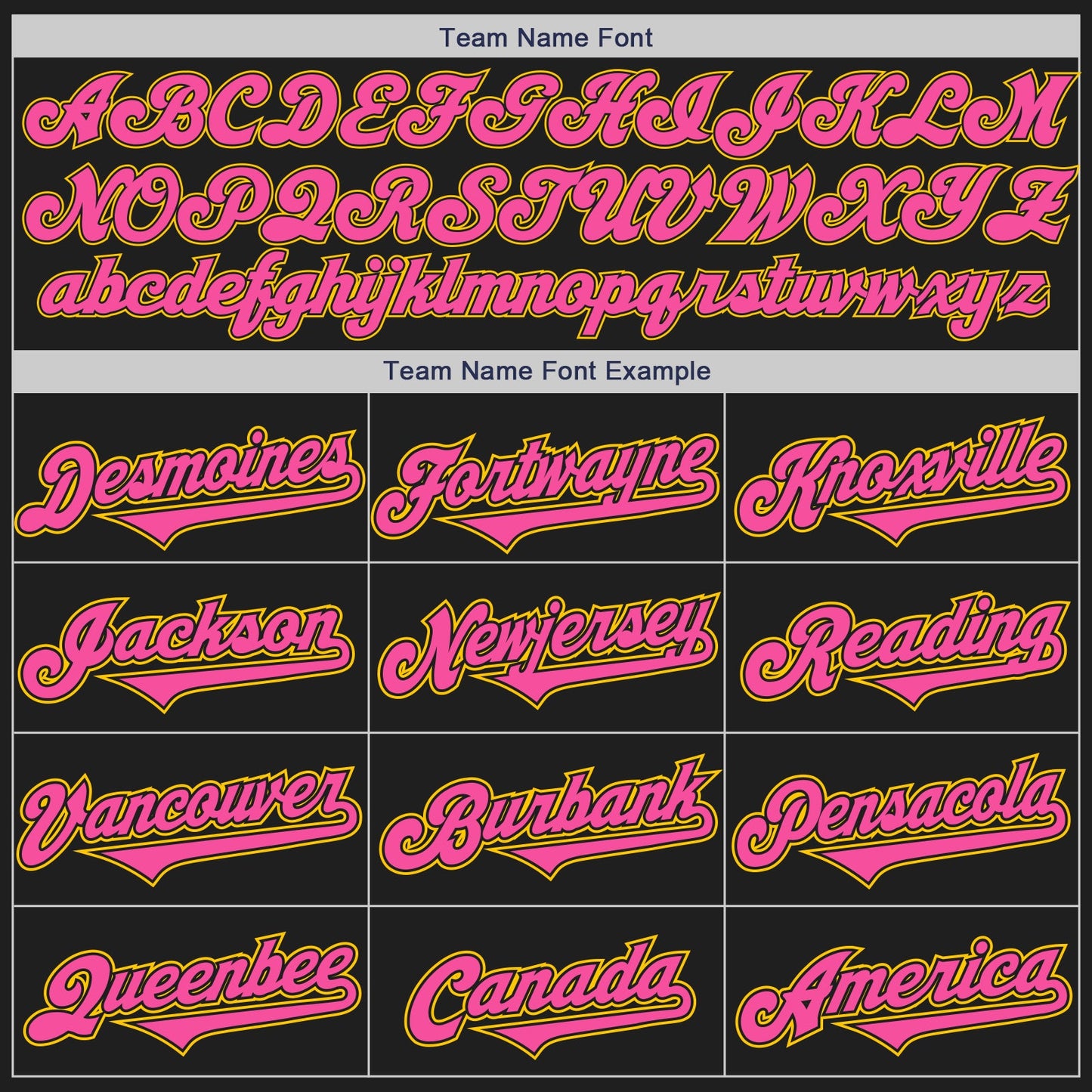 Custom Black Pink-Yellow Authentic Two Tone Baseball Jersey view 4