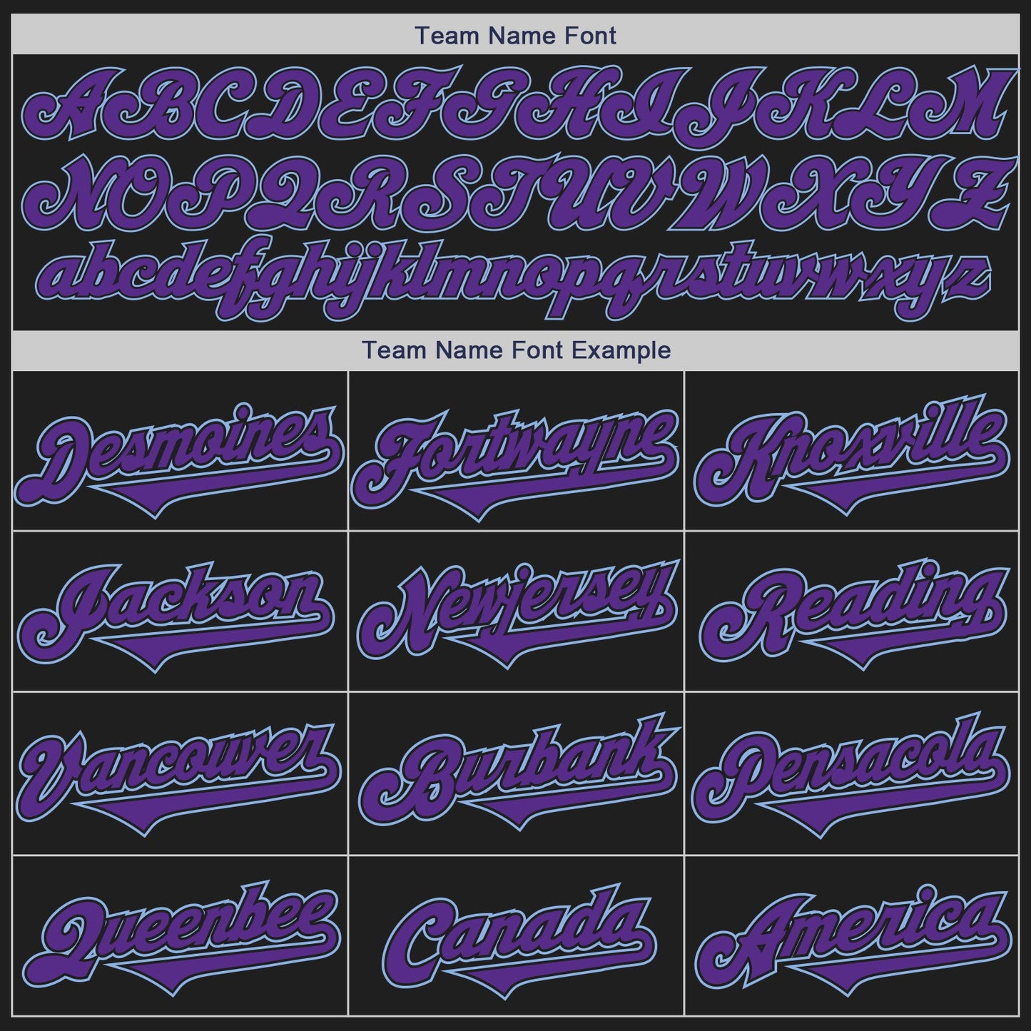 Custom Black Purple-Light Blue Authentic Two Tone Baseball Jersey view 4