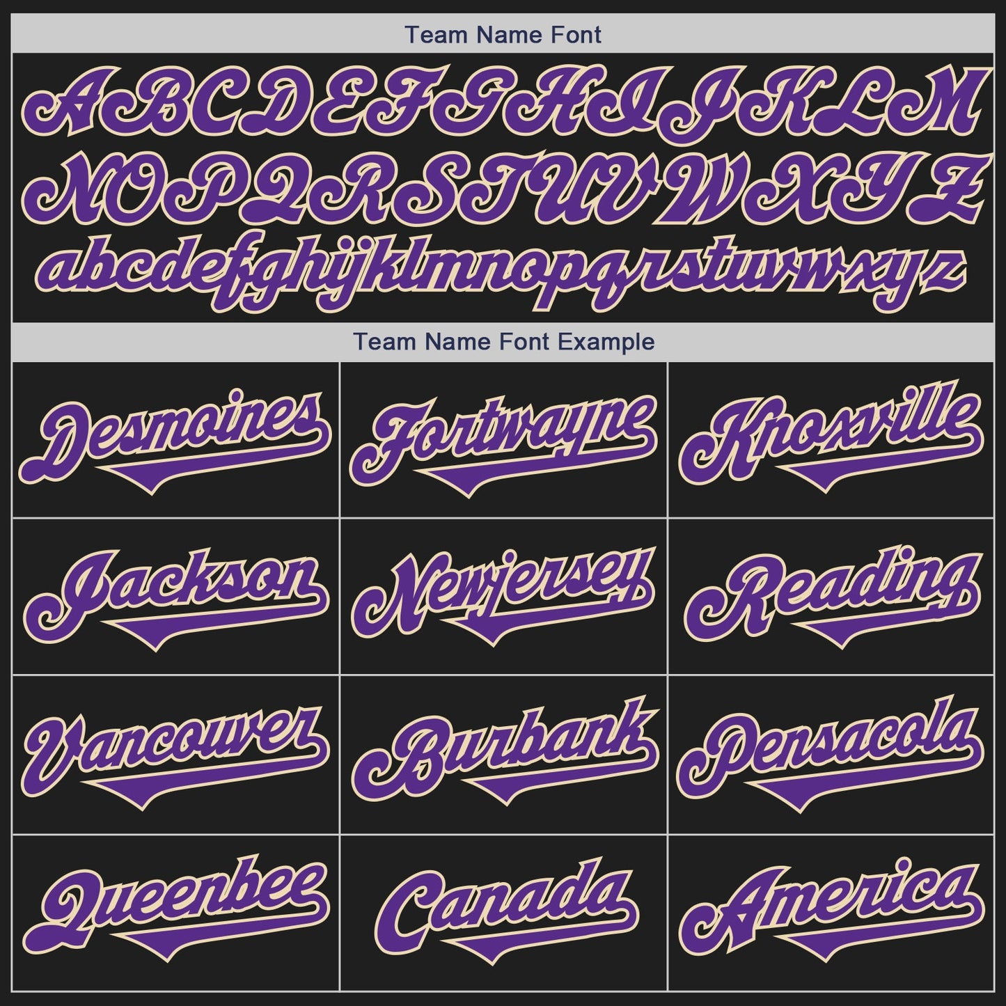 Custom Black Purple-Cream Authentic Two Tone Baseball Jersey view 4