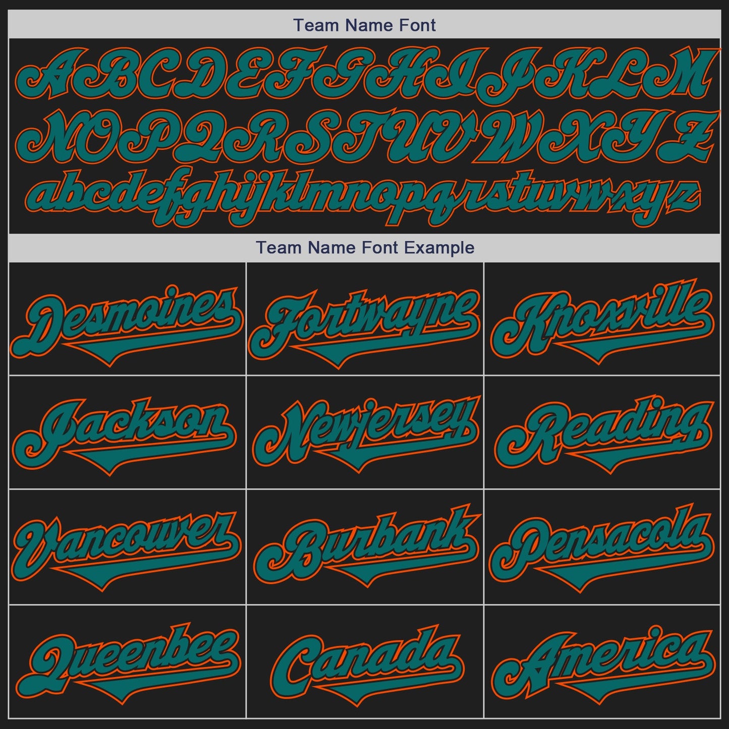 Custom Black Teal-Orange Authentic Two Tone Baseball Jersey view 4