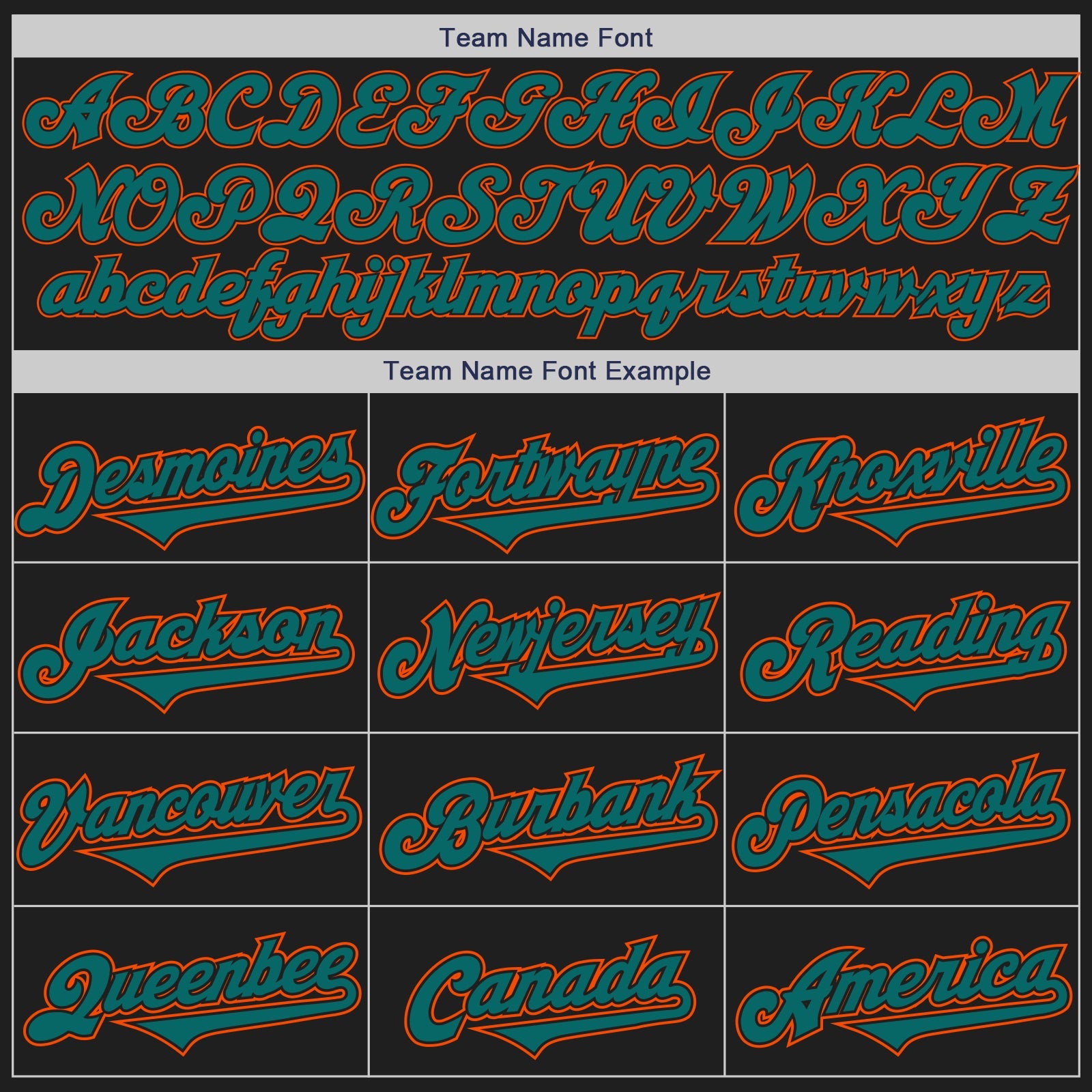 Custom Black Teal-Orange Authentic Two Tone Baseball Jersey view 4