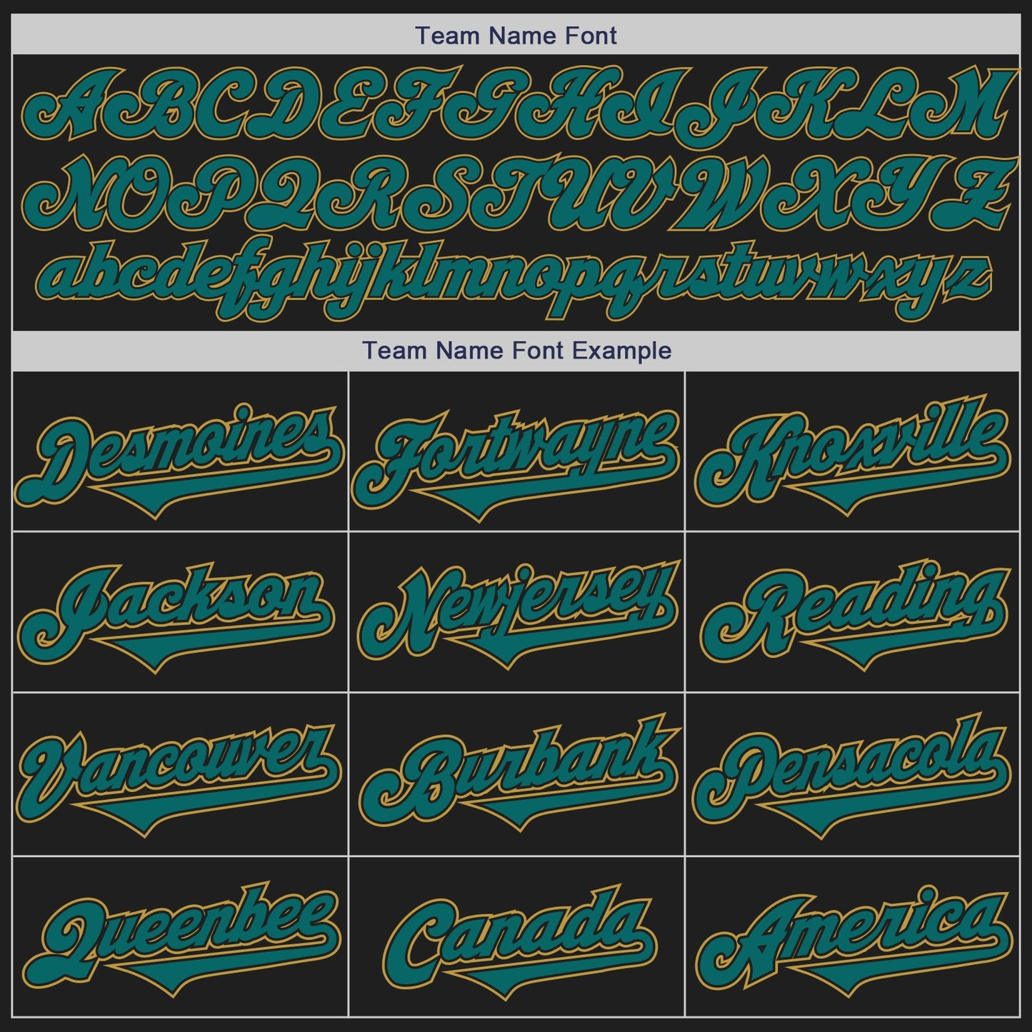 Custom Black Teal-Old Gold Authentic Two Tone Baseball Jersey view 4