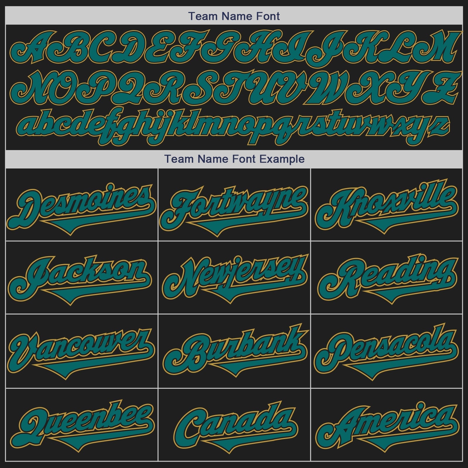 Custom Black Teal-Old Gold Authentic Two Tone Baseball Jersey view 4