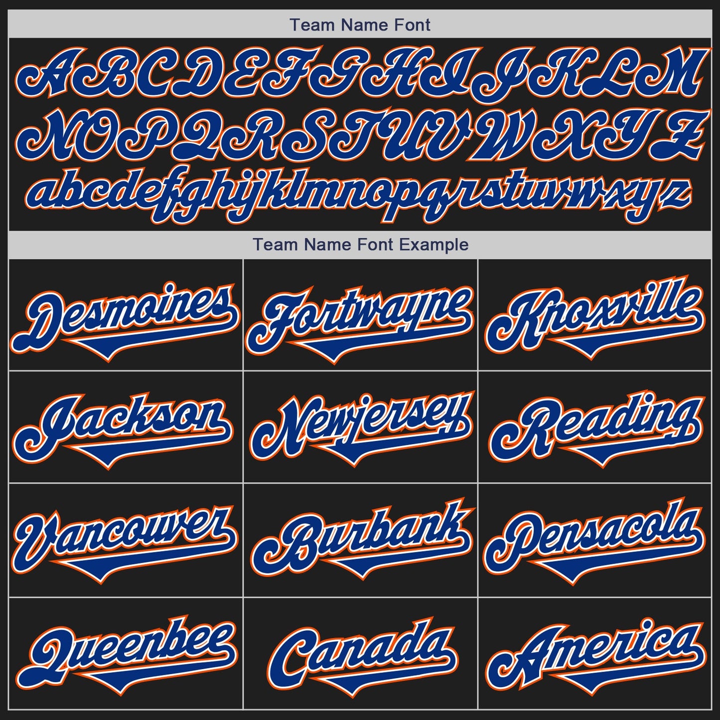 Custom Black Royal-Orange Authentic Two Tone Baseball Jersey view 4