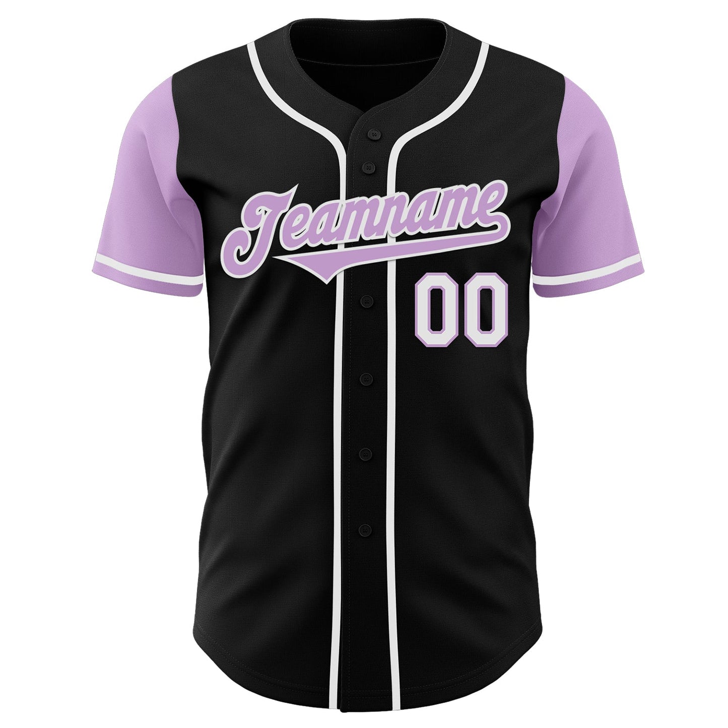 Custom Black Light Purple-White Authentic Two Tone Baseball Jersey view 2