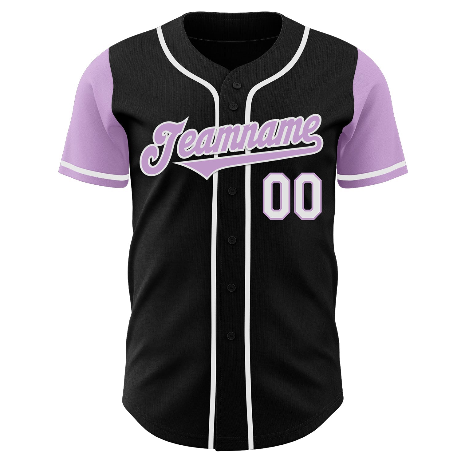 Custom Black Light Purple-White Authentic Two Tone Baseball Jersey view 2