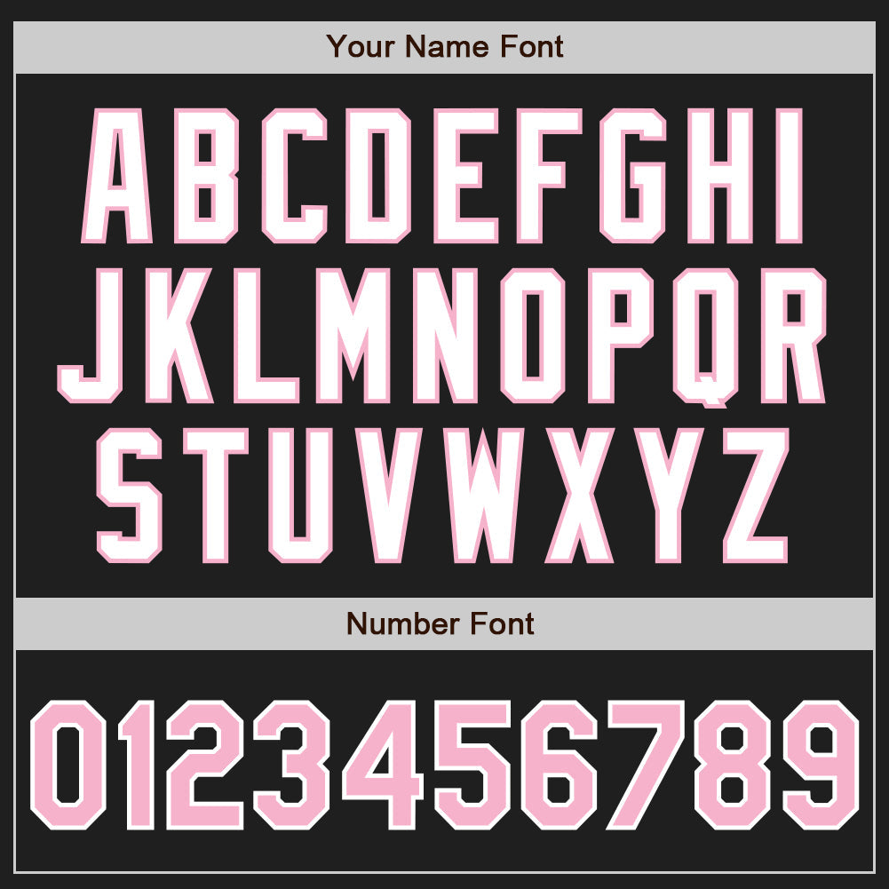 Custom Black Light Pink-White Authentic Two Tone Baseball Jersey view 5