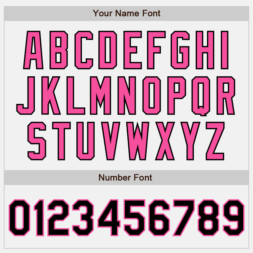 Custom White Black-Pink Authentic Two Tone Baseball Jersey view 5