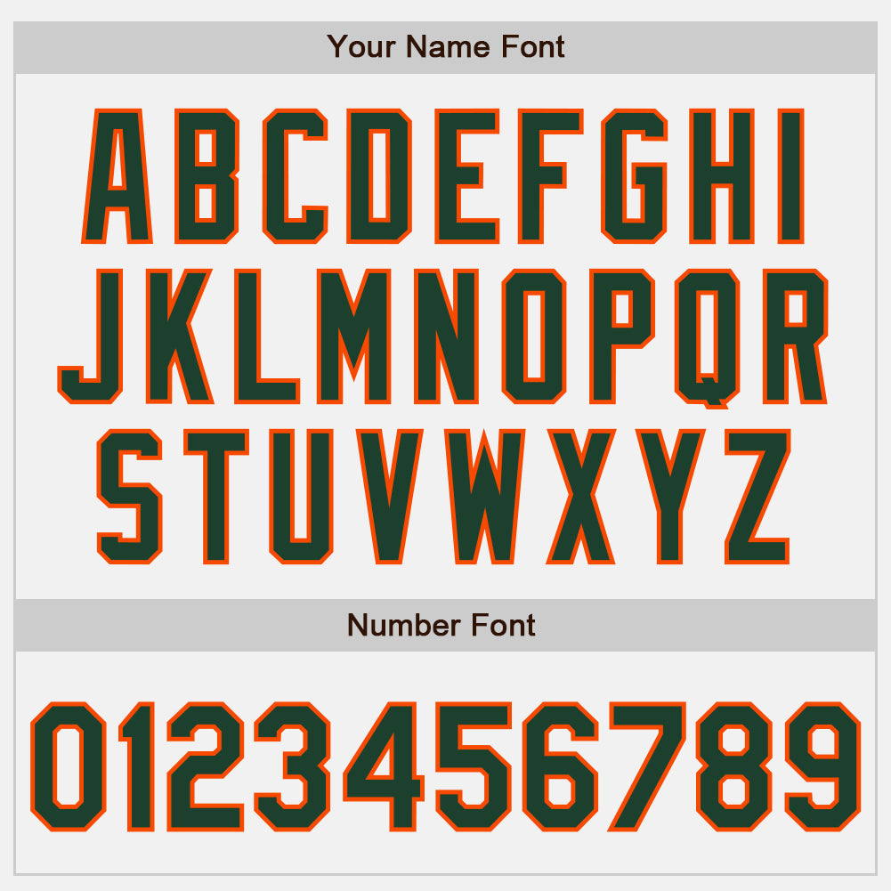 Custom White Green-Orange Authentic Two Tone Baseball Jersey view 5