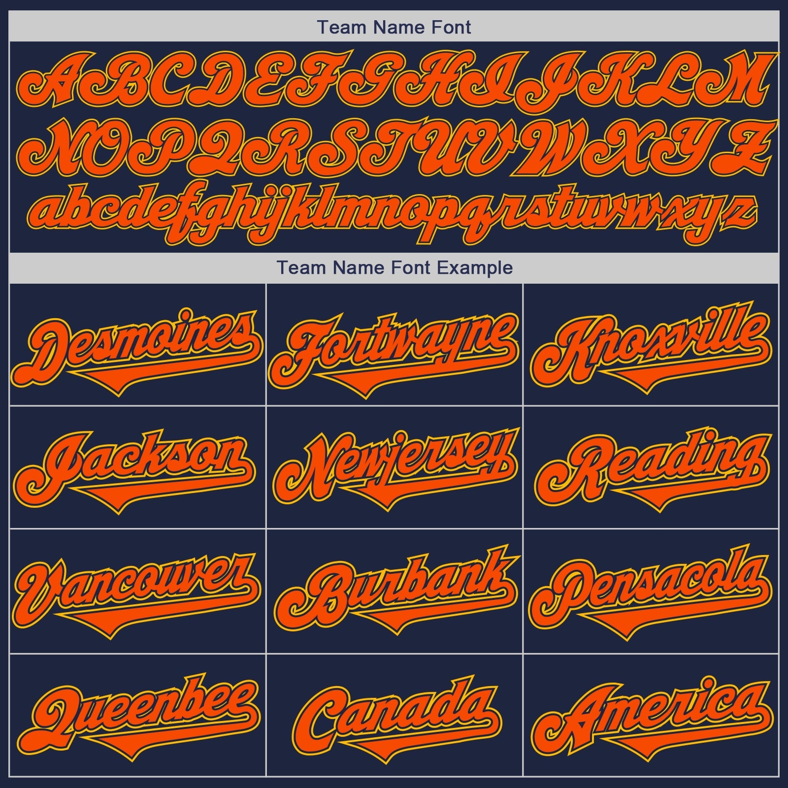 Custom Navy Orange-Gold Authentic Two Tone Baseball Jersey view 4
