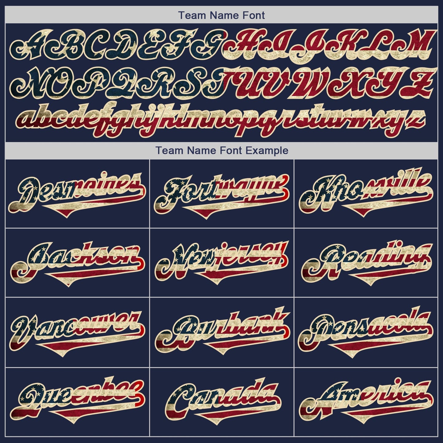 Custom Navy Vintage USA Flag Cream-Crimson Authentic Two Tone Baseball Jersey view 4