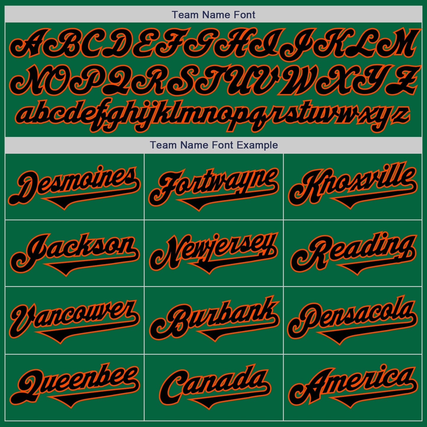 Custom Kelly Green Black-Orange Authentic Two Tone Baseball Jersey view 4