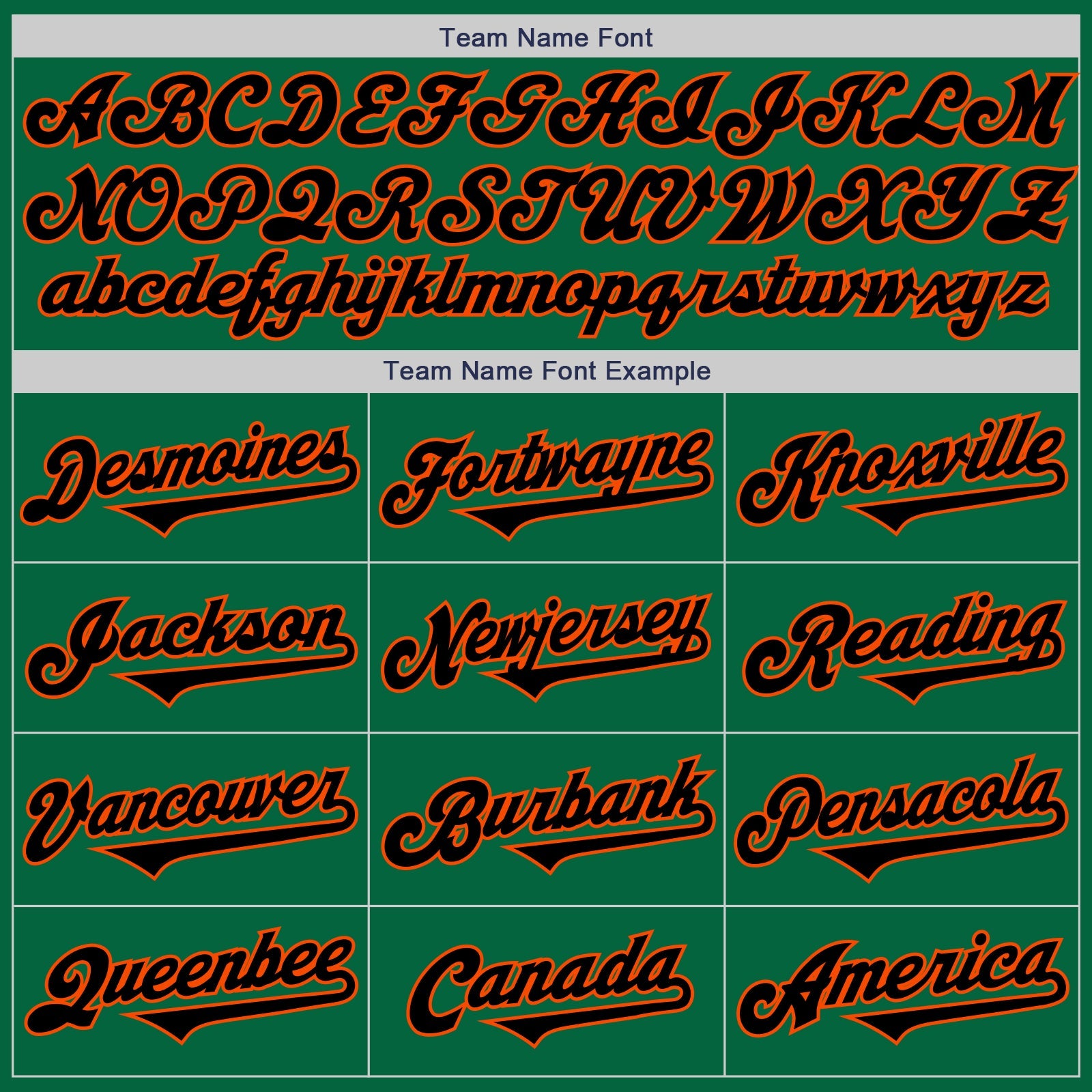 Custom Kelly Green Black-Orange Authentic Two Tone Baseball Jersey view 4