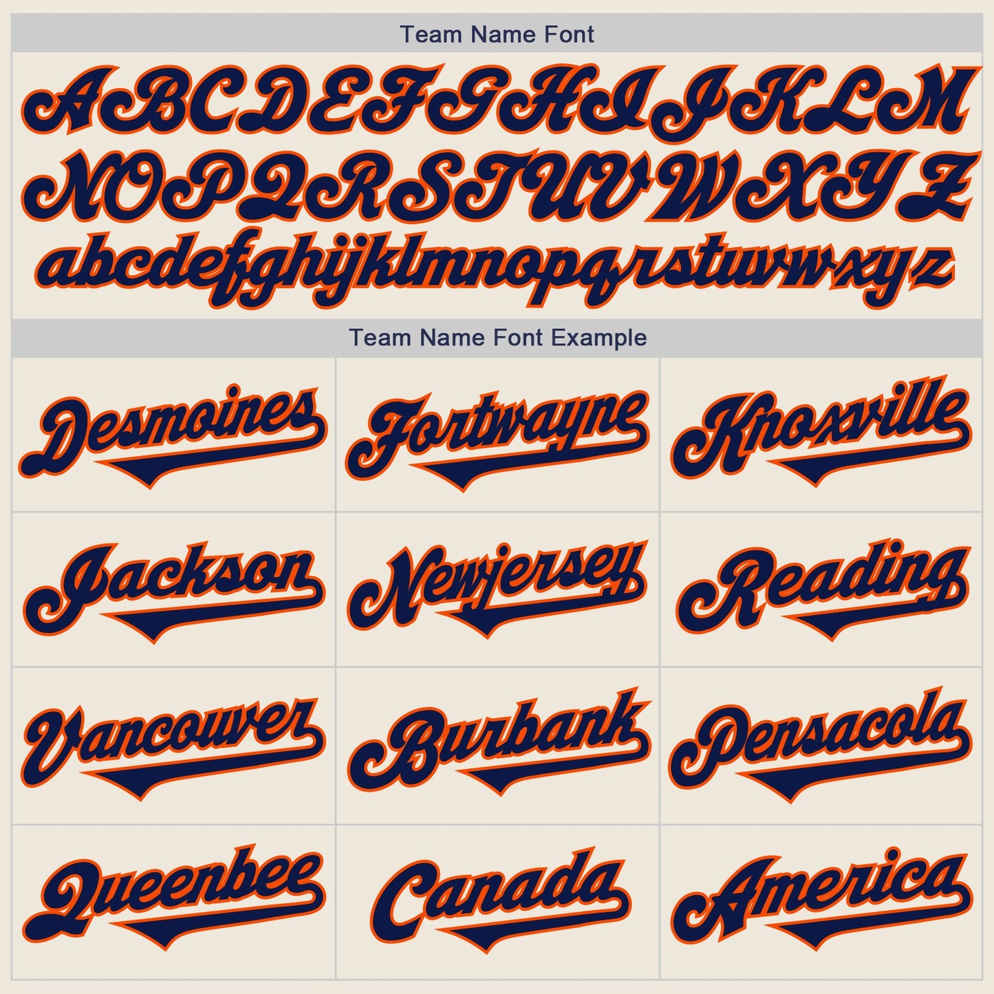 Custom Cream Navy-Orange Authentic Two Tone Baseball Jersey view 4