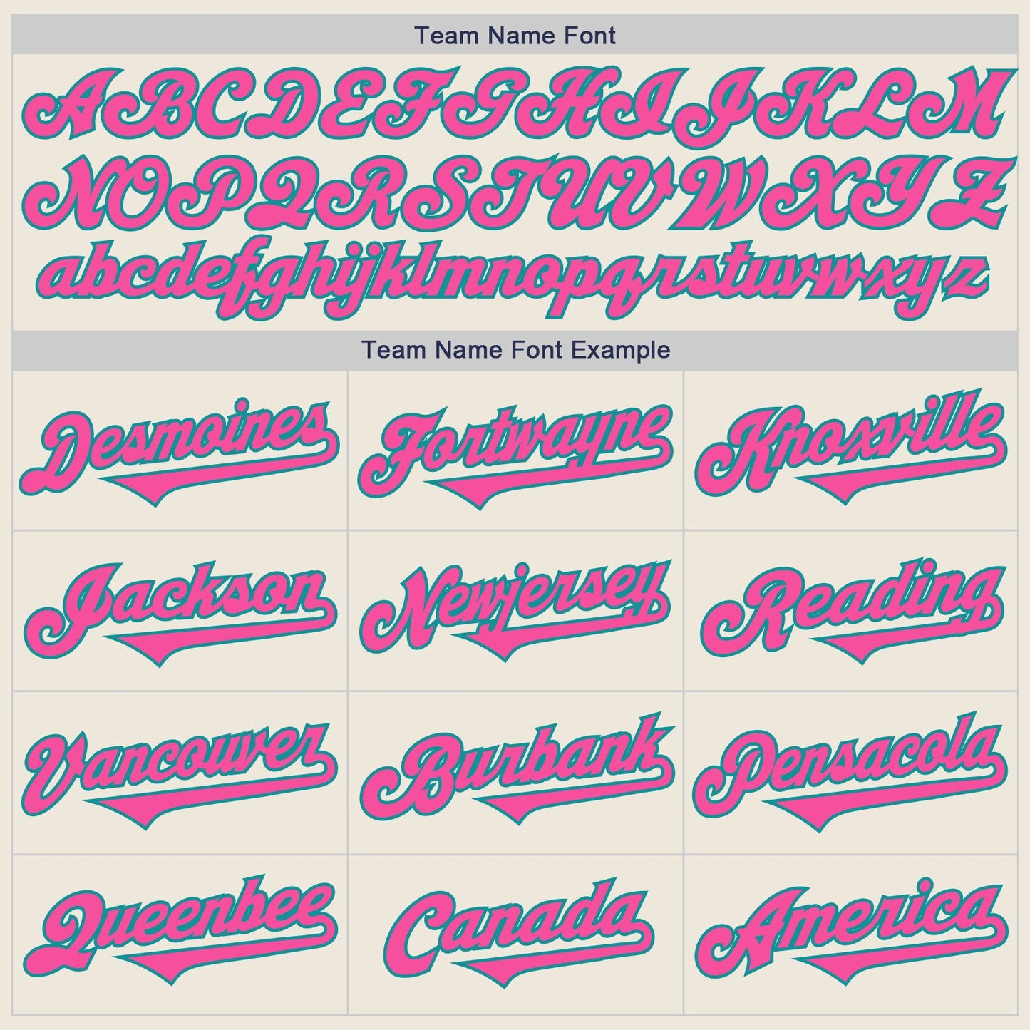 Custom Cream Pink-Teal Authentic Two Tone Baseball Jersey view 4