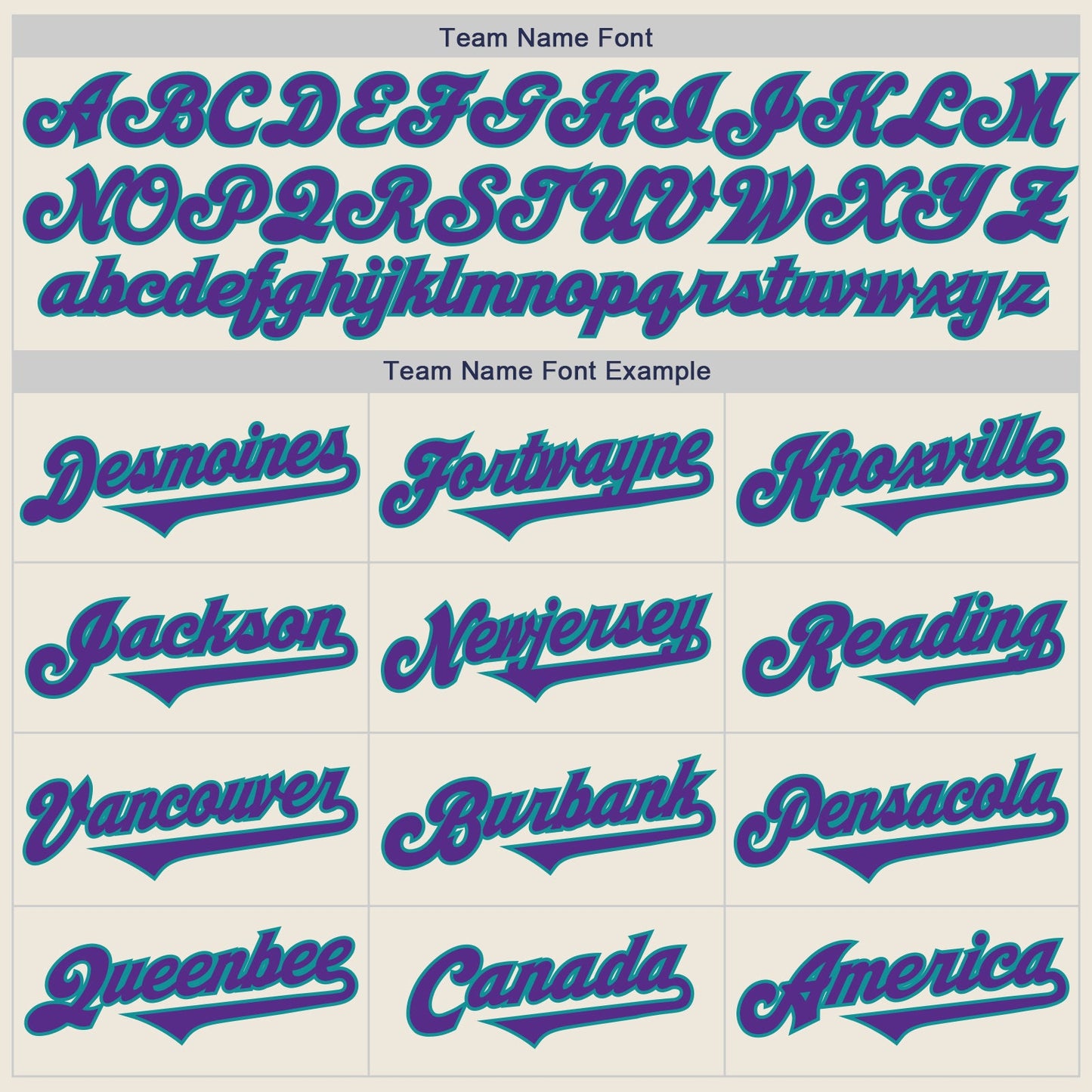 Custom Cream Purple-Teal Authentic Two Tone Baseball Jersey view 4