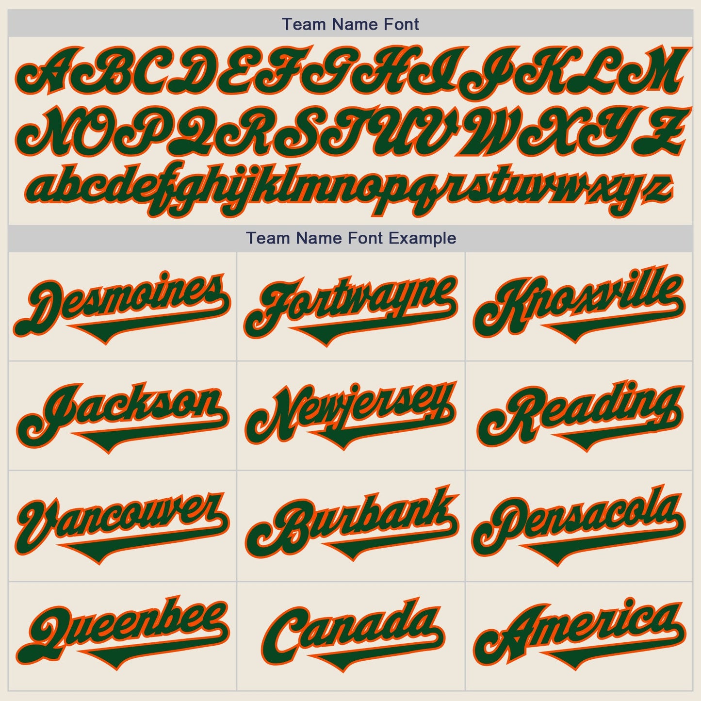 Custom Cream Green-Orange Authentic Two Tone Baseball Jersey view 4