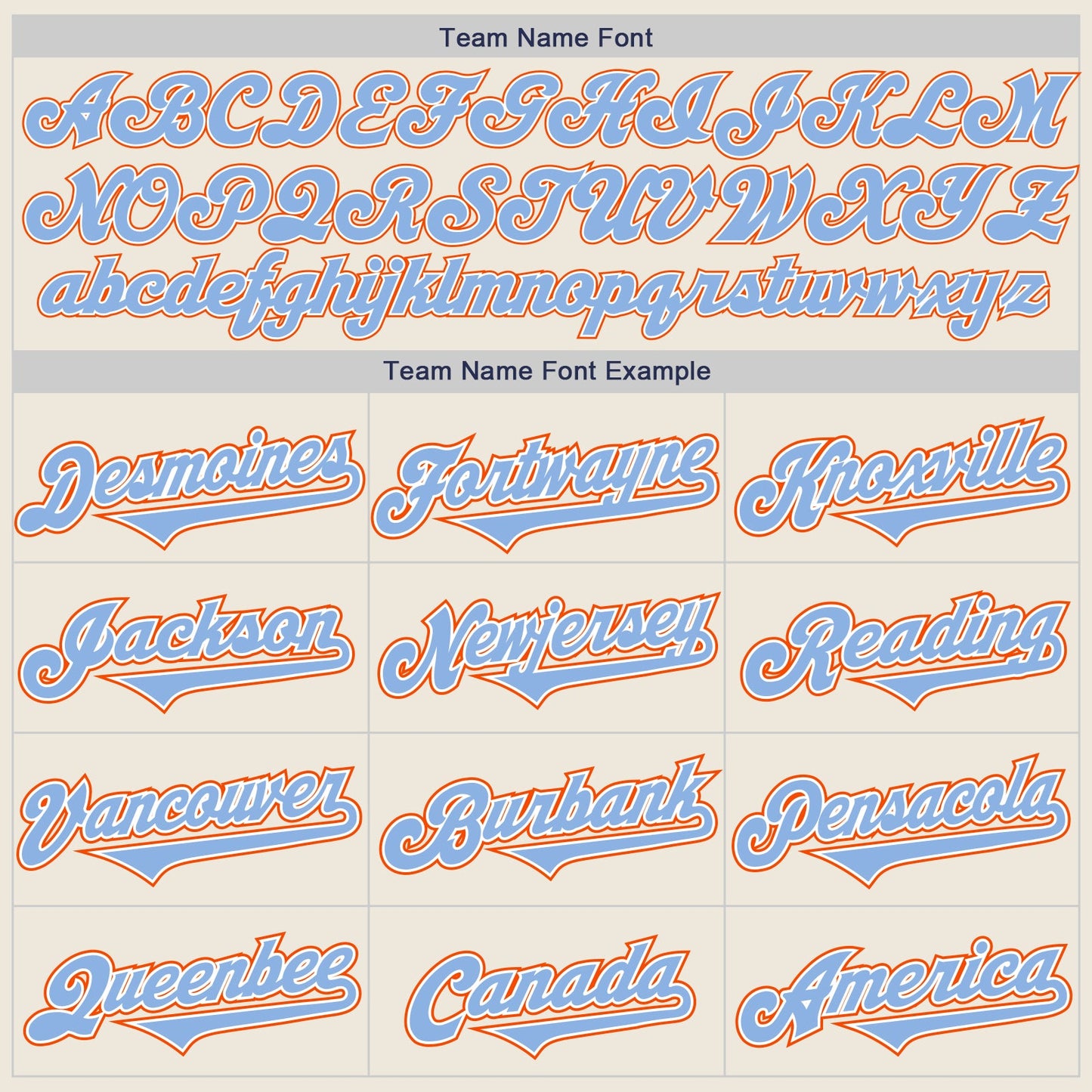 Custom Cream Light Blue White-Orange Authentic Two Tone Baseball Jersey view 4