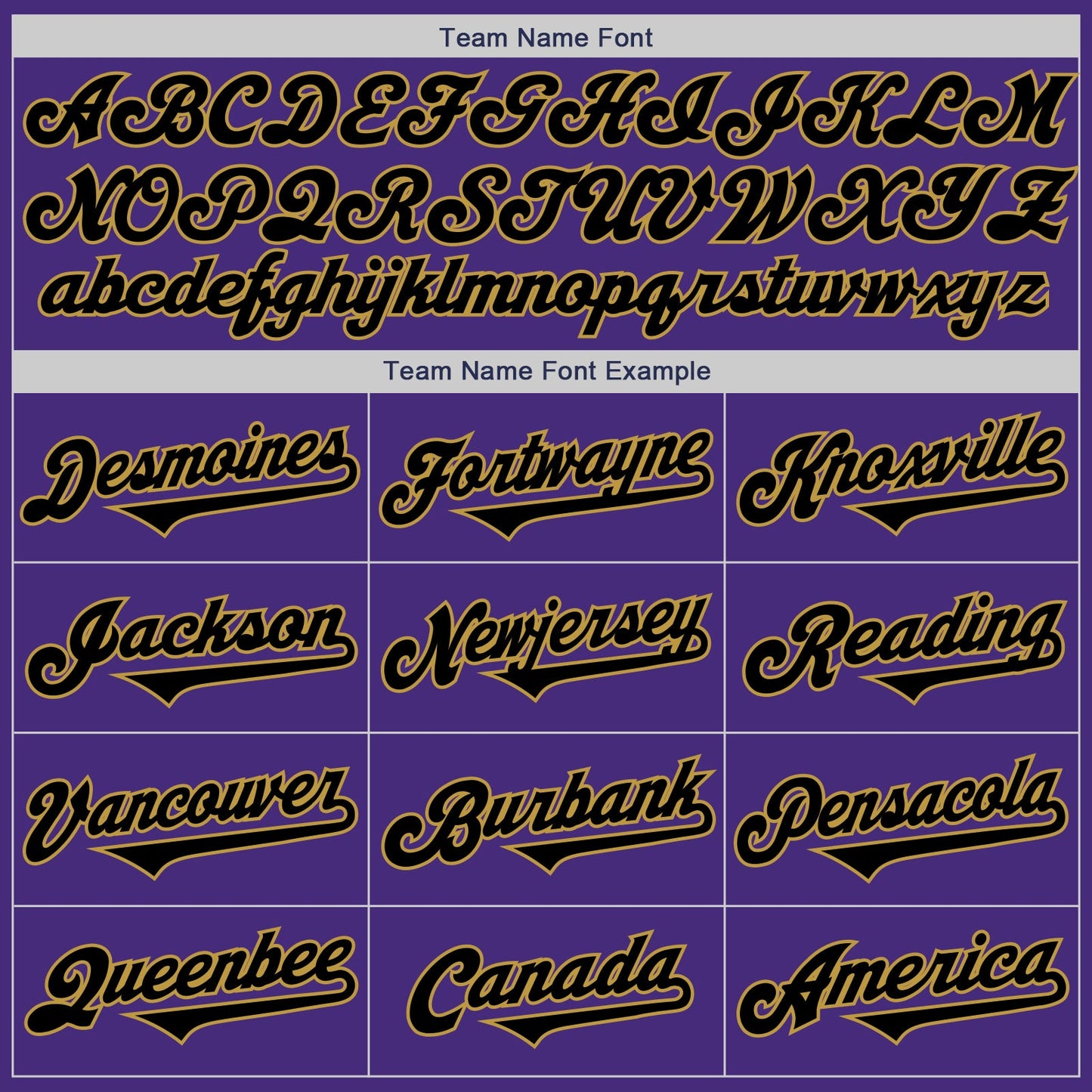 Custom Purple Black-Old Gold Authentic Two Tone Baseball Jersey view 4