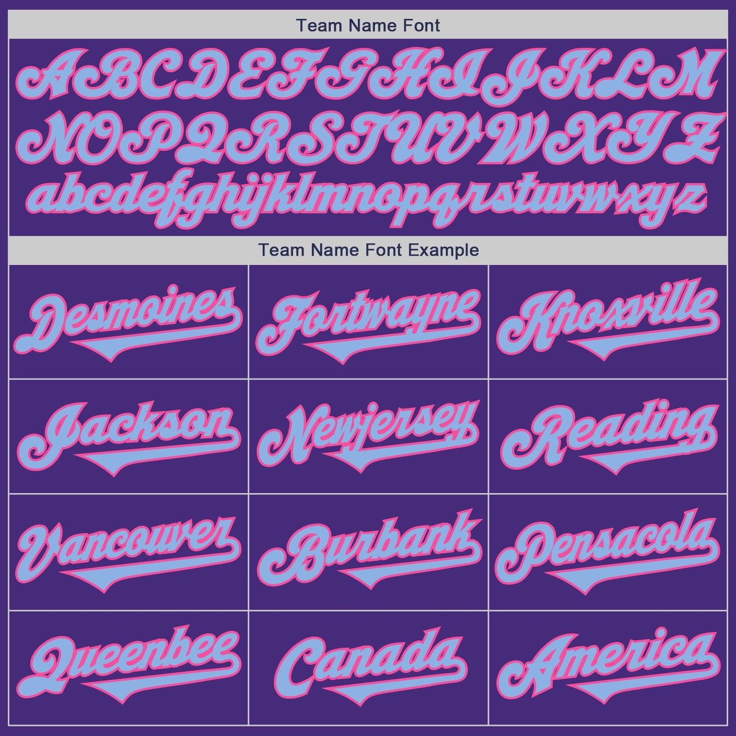 Custom Purple Light Blue-Pink Authentic Two Tone Baseball Jersey view 4
