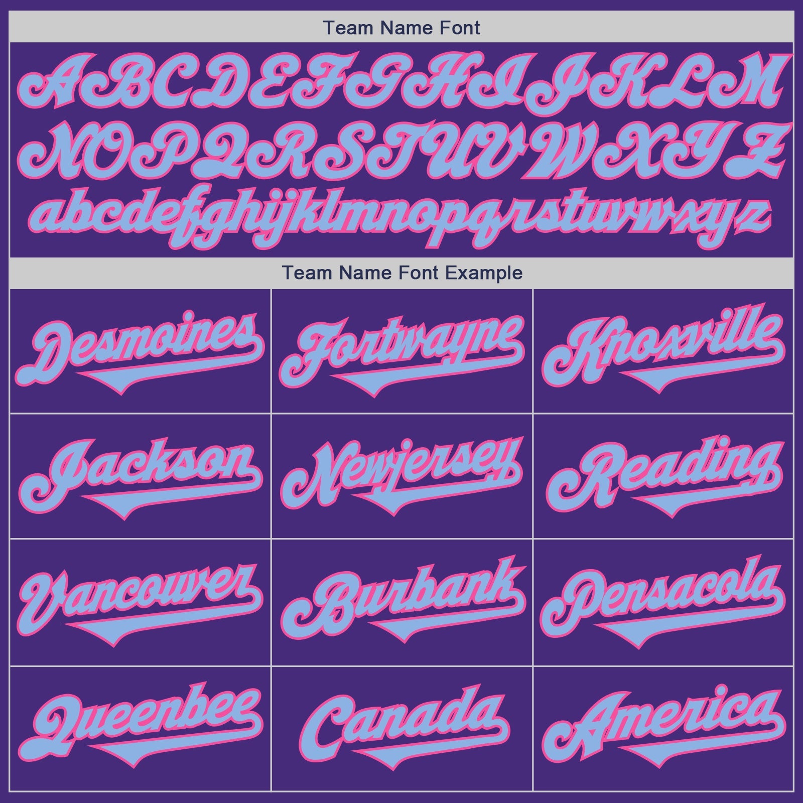 Custom Purple Light Blue-Pink Authentic Two Tone Baseball Jersey view 4