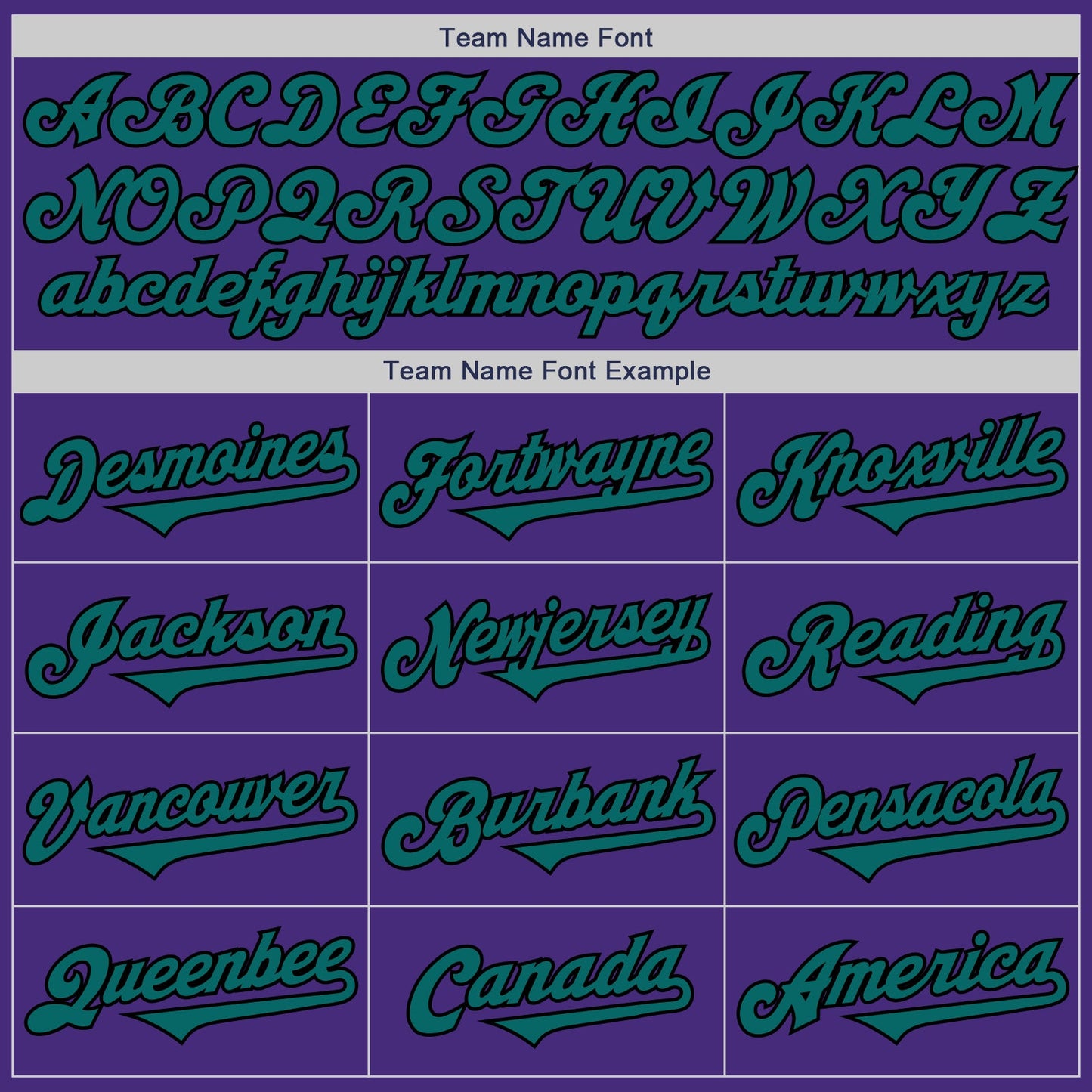 Custom Purple Teal-Black Authentic Two Tone Baseball Jersey view 4