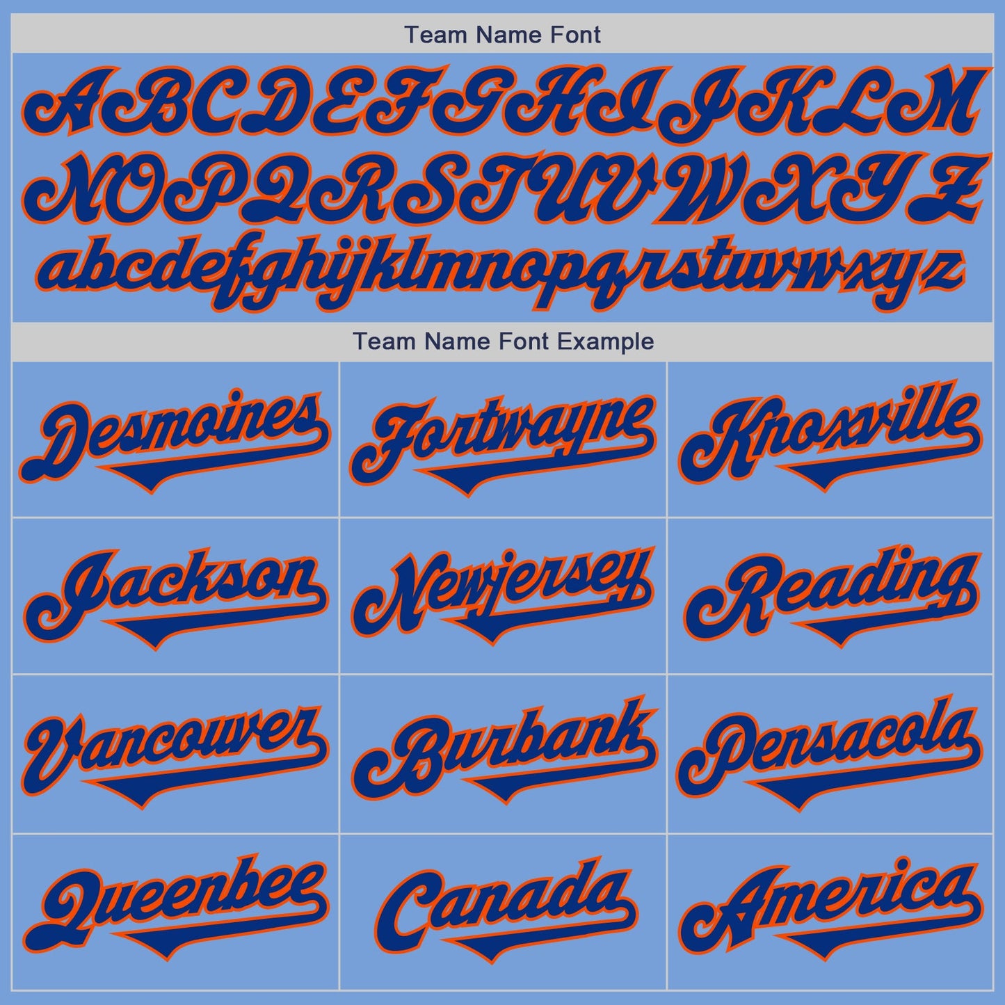 Custom Light Blue Royal-Orange Authentic Two Tone Baseball Jersey view 4