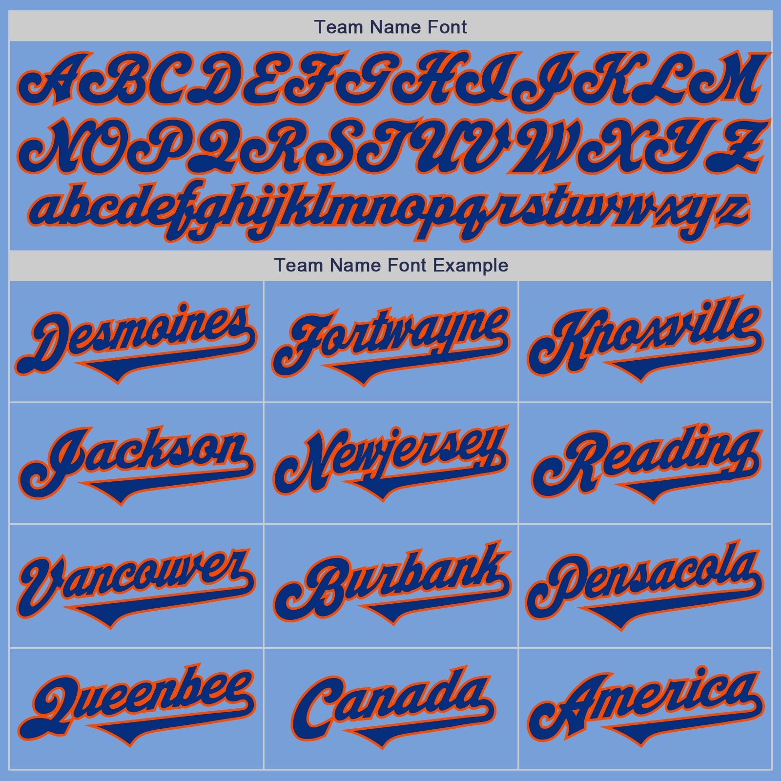 Custom Light Blue Royal-Orange Authentic Two Tone Baseball Jersey view 4