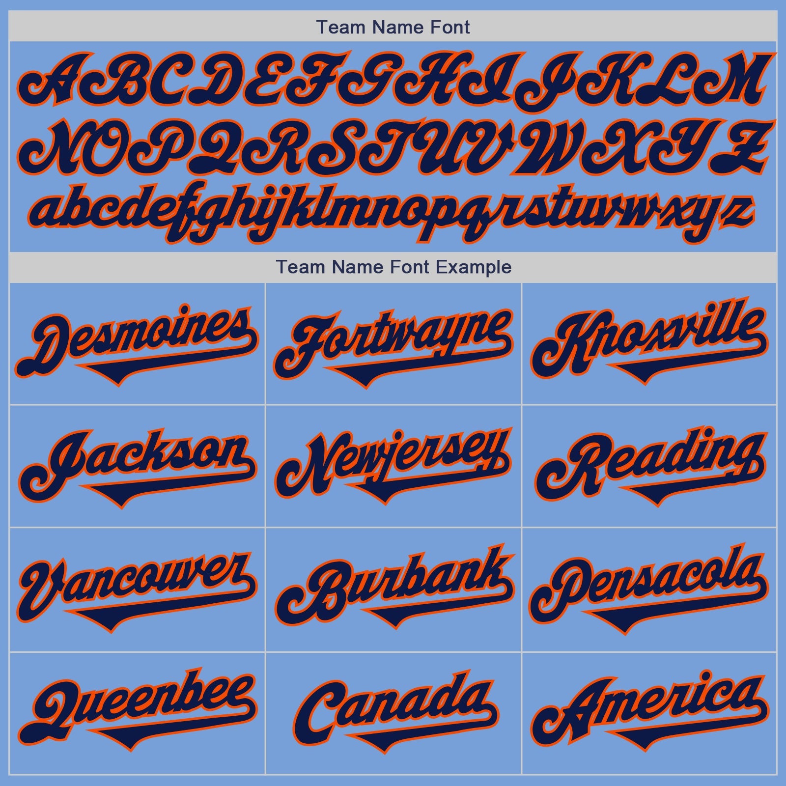 Custom Light Blue Navy-Orange Authentic Two Tone Baseball Jersey view 4