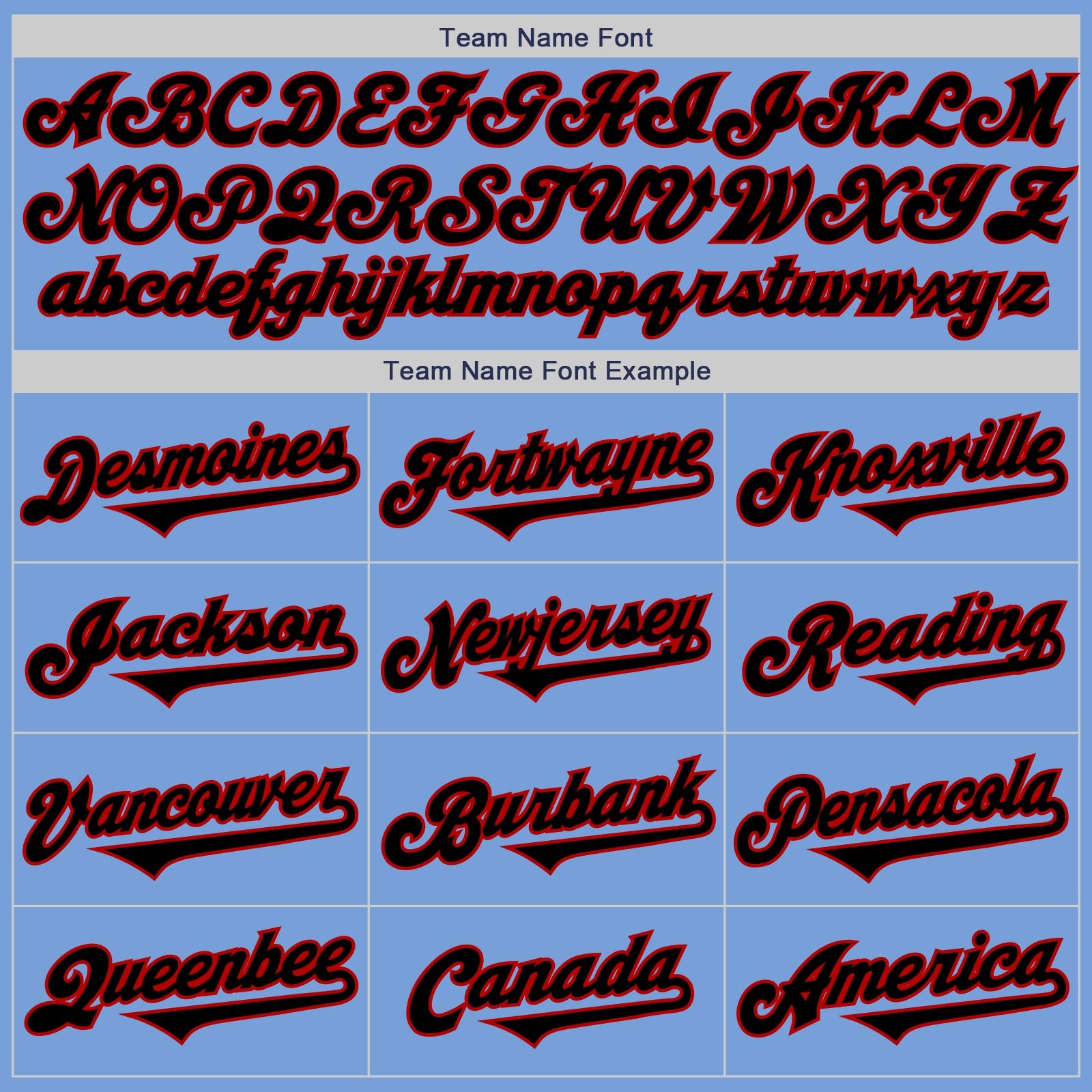 Custom Light Blue Black-Red Authentic Two Tone Baseball Jersey view 4