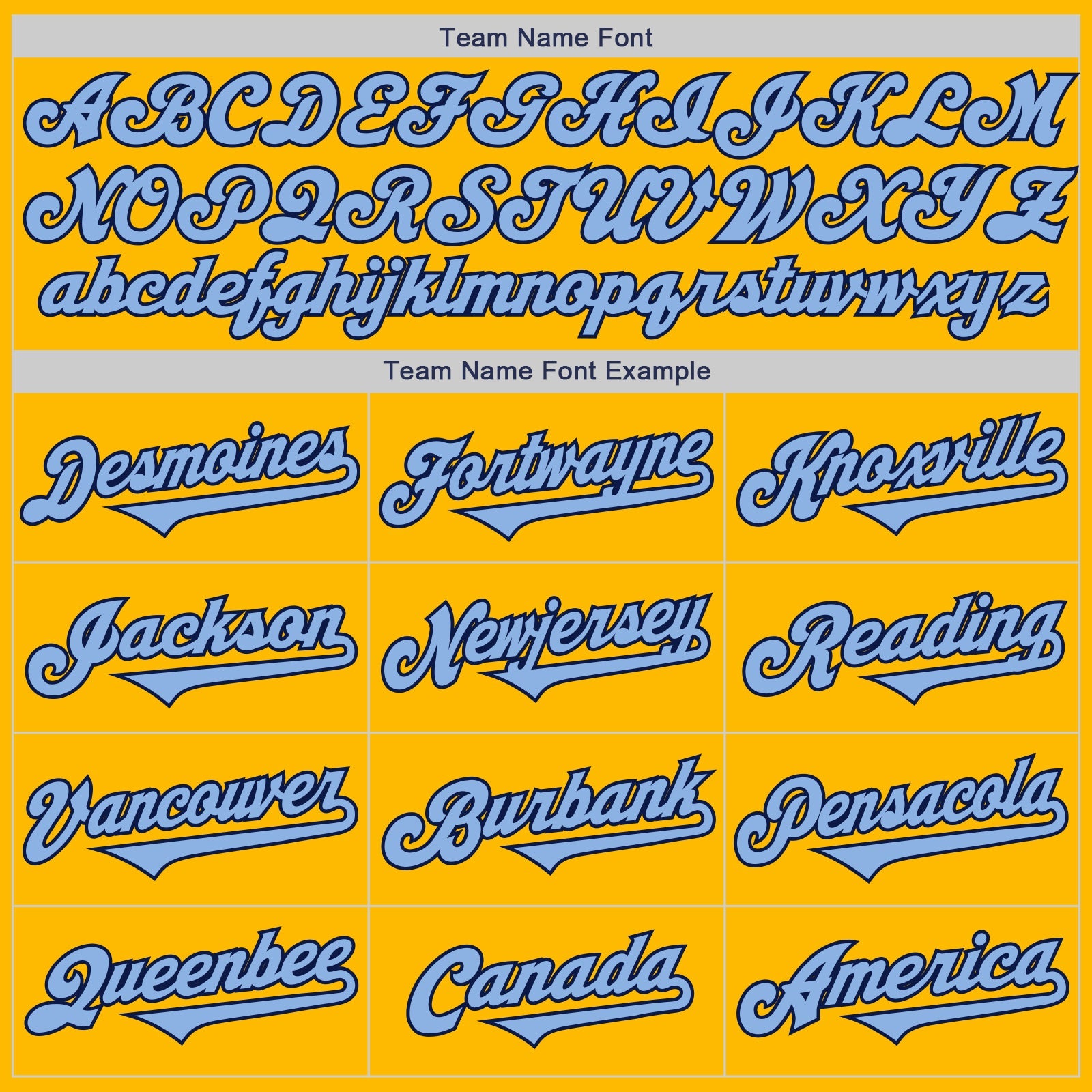 Custom Gold Light Blue-Navy Authentic Two Tone Baseball Jersey view 4