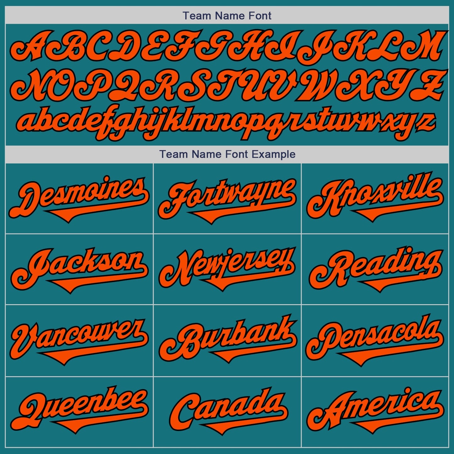 Custom Teal Orange-Black Authentic Two Tone Baseball Jersey view 4