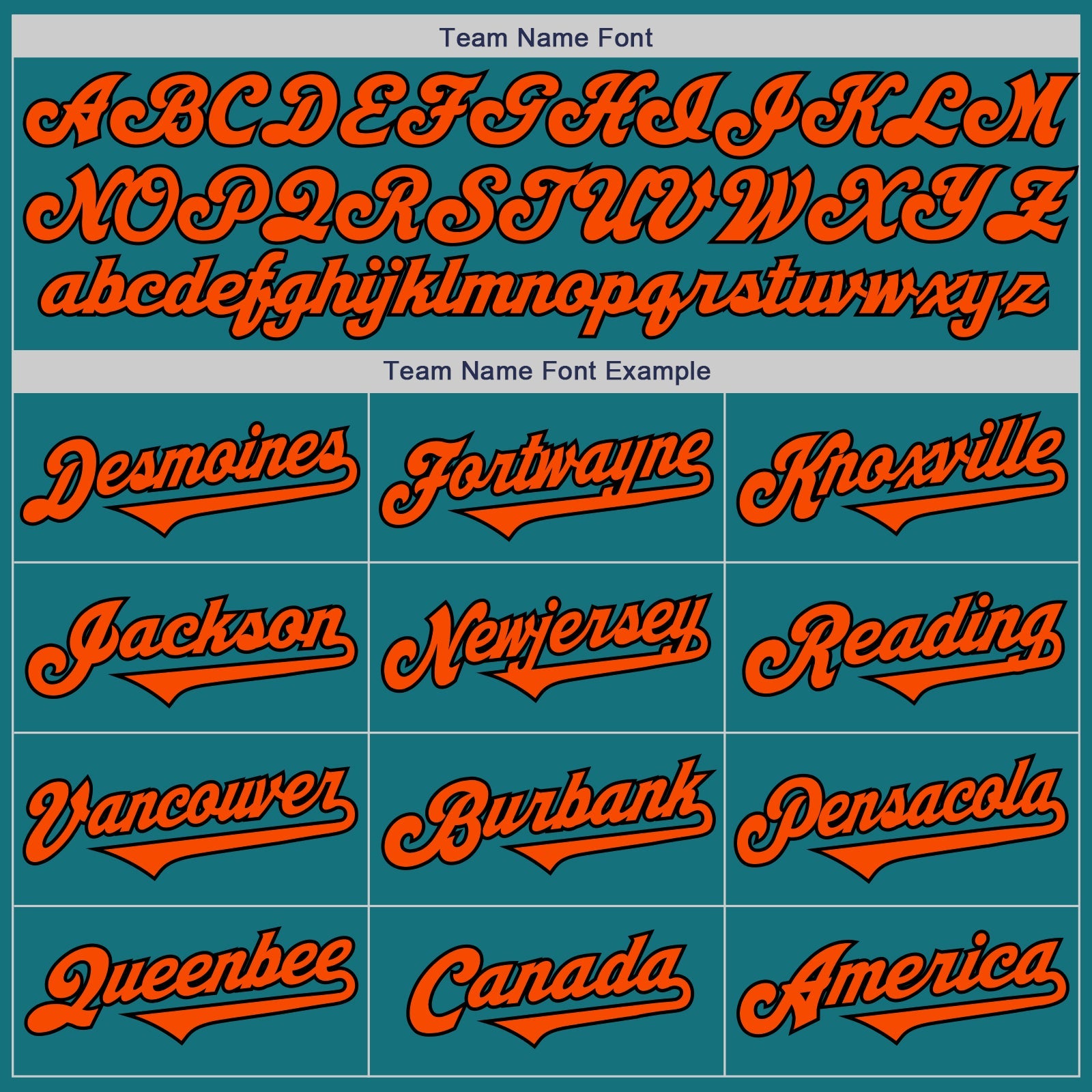 Custom Teal Orange-Black Authentic Two Tone Baseball Jersey view 4